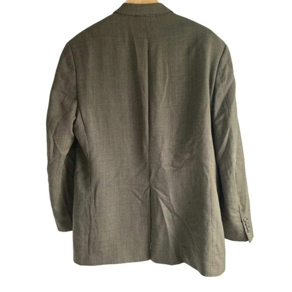 Lauren‎ Ralph Lauren Size 44L 100% Wool Blazer Jacket Houndstooth